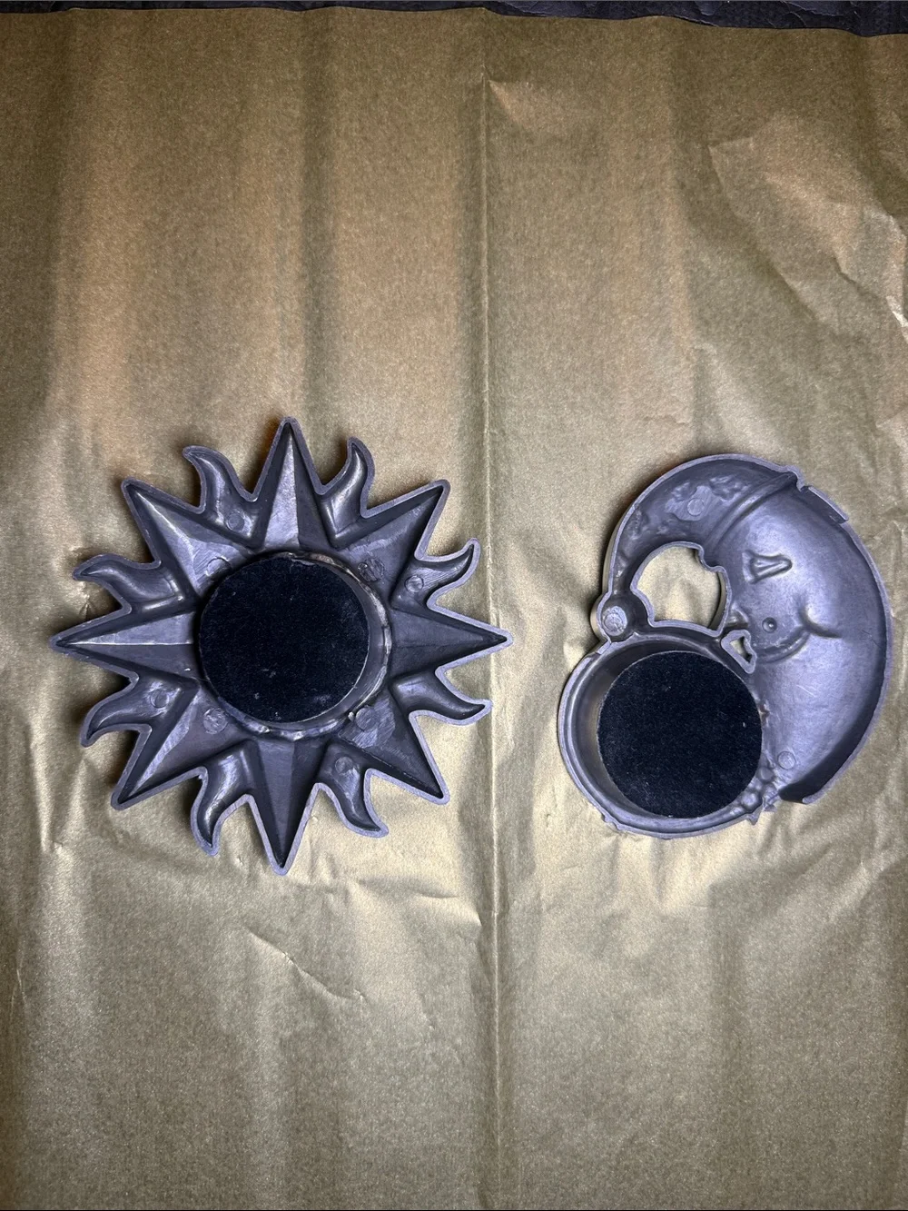 Sun and Moon Tea Light Holders - Set of 2